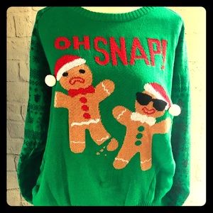 🎄Oh Snap! Holiday Sweater Gingerbread size XXL